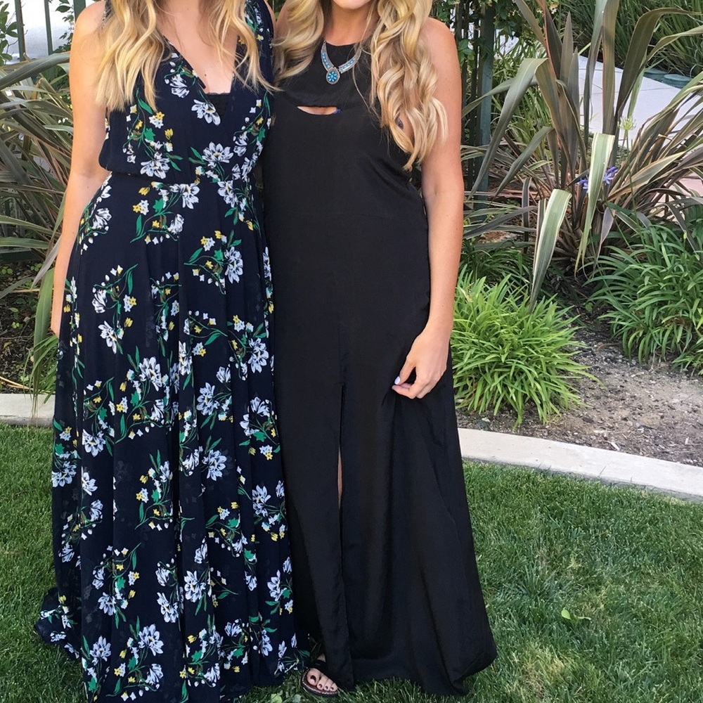 ACACIA Swimwear Black Silk Maxi Dress
